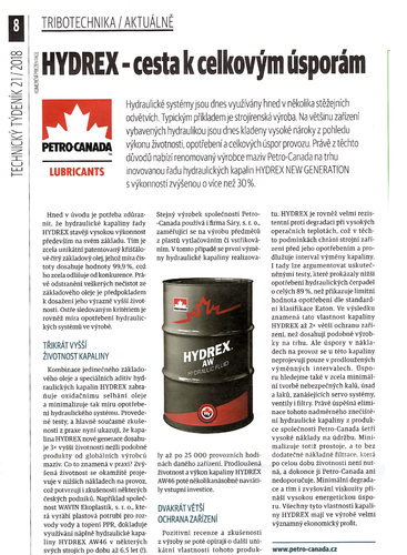 Technický týdenník Hydrex
